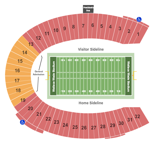 Brooks Field At Wallace Wade Stadium Duke Seating Chart